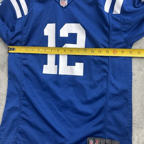 Nike Jersey Youth Boys L Blue Indianapolis Colts #12 Andrew Luck NFL On Field - Picture 5 of 13